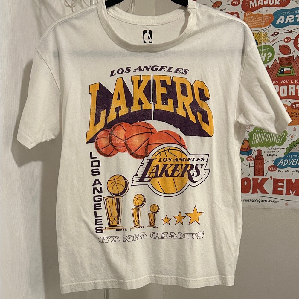 NBA Los Angeles Lakers White T-Shirt